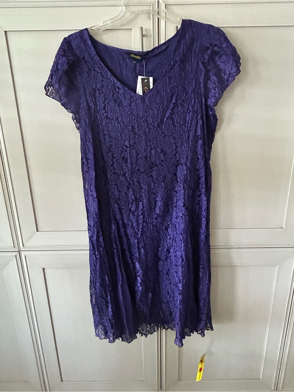 Charming Purple Lace V-Neck Dress by Changes by Together